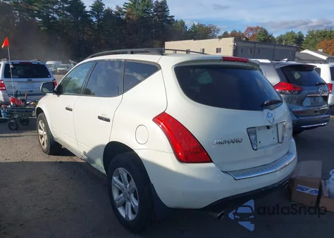 2007 Nissan Murano S z USA, uszkodzony, nr VIN JN8AZ08W27W634585